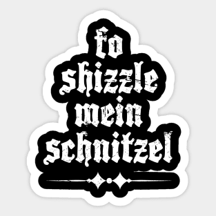 Schnitzel - Funny Oktoberfest German Food Sticker